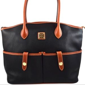 Dooney & Bourke Black and Tan handbag
